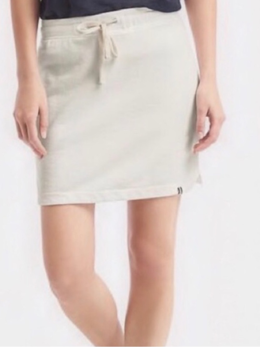 GAP Terry Cloth Mini Skirt Women’s Medium White Beach Pool Sporty